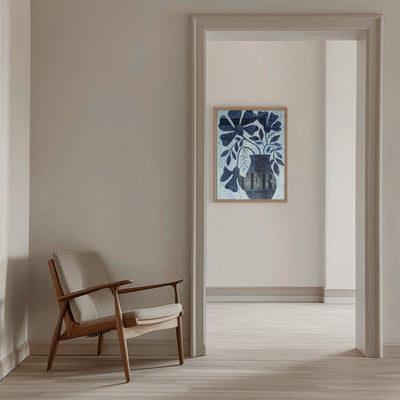 Indigo Blue Still Life - Stretched Canvas, Poster or Fine Art Print I Heart Wall Art