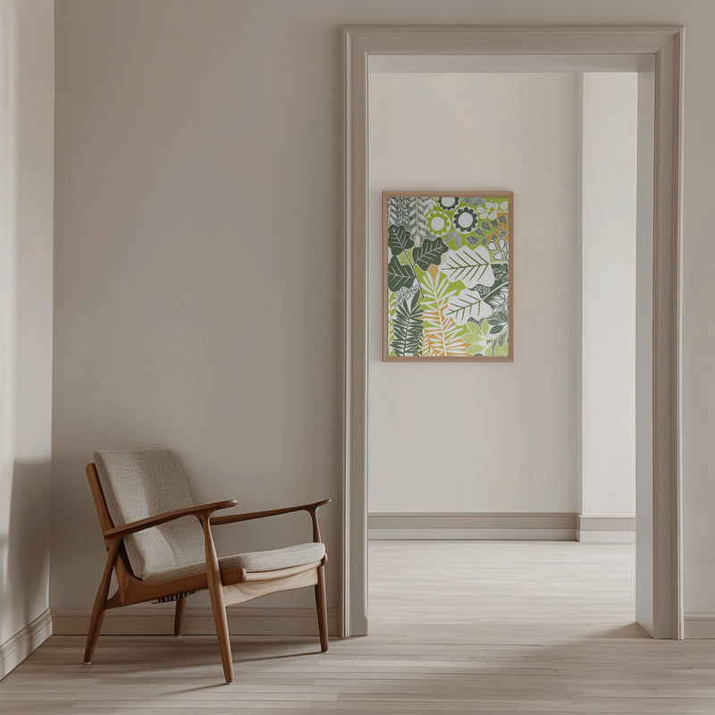 Modern Botanical Sage &amp; Citrus - Stretched Canvas, Poster or Fine Art Print I Heart Wall Art