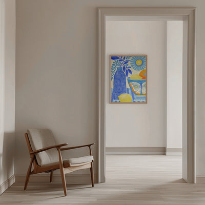 Butterfly Fruit Bowl - Stretched Canvas, Poster or Fine Art Print I Heart Wall Art