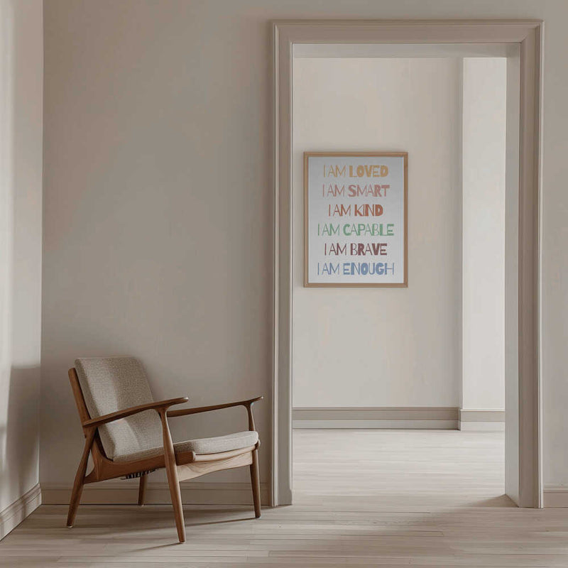 Empowering Affirmations - Stretched Canvas, Poster or Fine Art Print