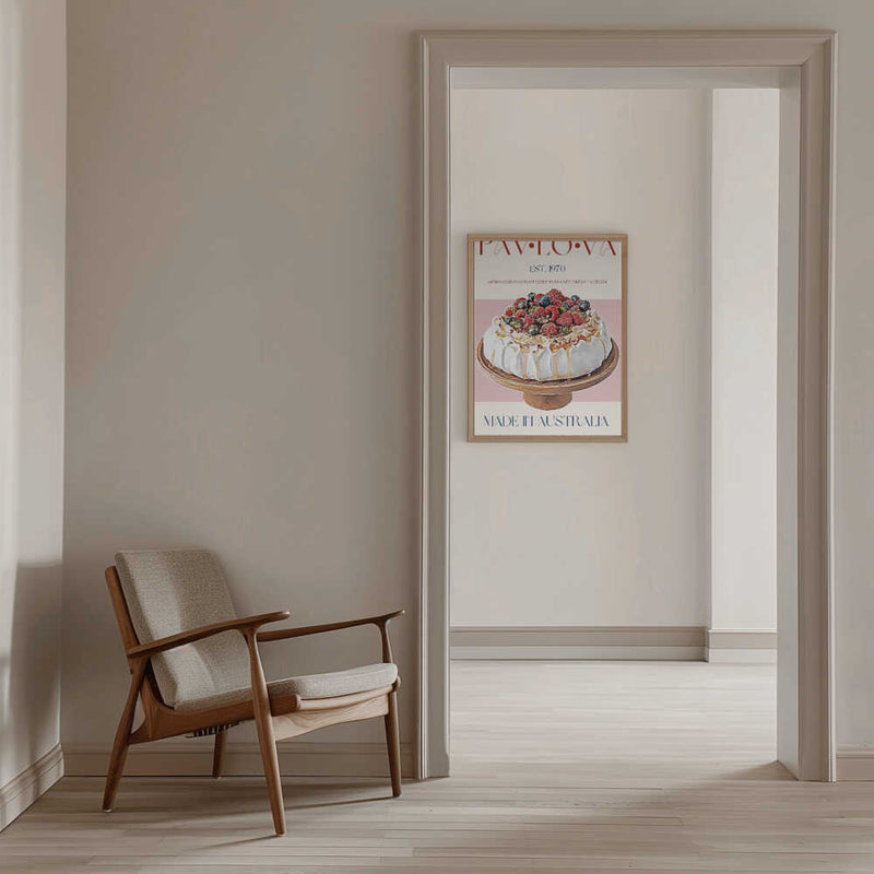 Berry Pavlova Delight - Stretched Canvas, Poster or Fine Art Print