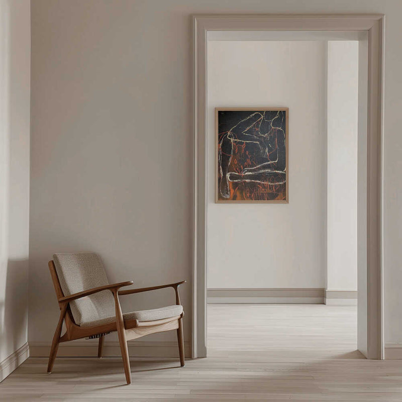 “Woman In Red” - Stretched Canvas, Poster or Fine Art Print