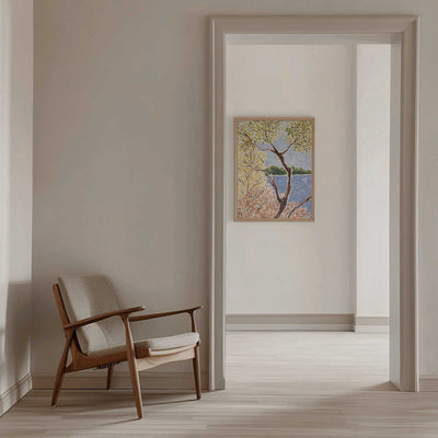 Autumn By The Lake - Stretched Canvas, Poster or Fine Art Print