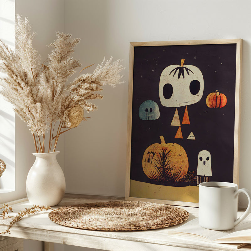 Boo! - Stretched Canvas, Poster or Fine Art Print I Heart Wall Art