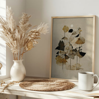 Flowers And Sun - Stretched Canvas, Poster or Fine Art Print I Heart Wall Art