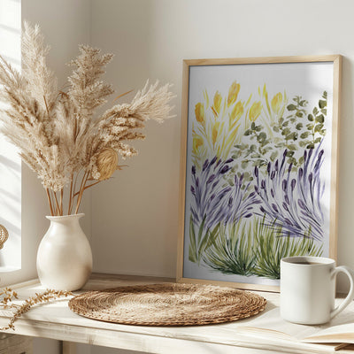 Elisa's garden right - Stretched Canvas, Poster or Fine Art Print I Heart Wall Art