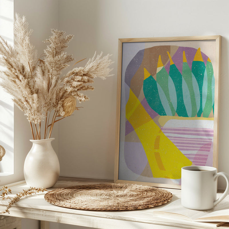 Plant in the Sun - Stretched Canvas, Poster or Fine Art Print I Heart Wall Art