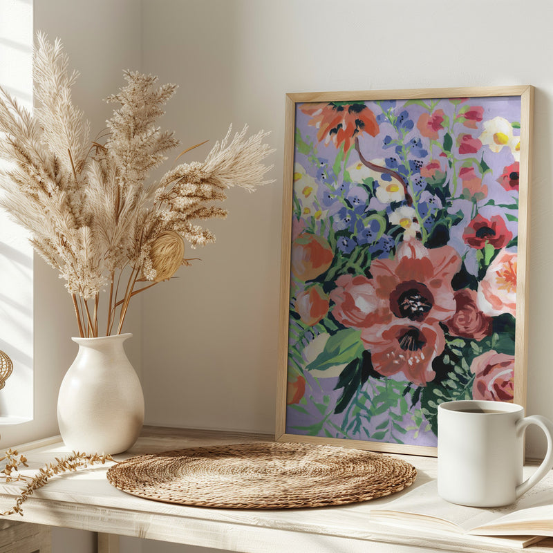 Tropical Bouqet - Stretched Canvas, Poster or Fine Art Print I Heart Wall Art