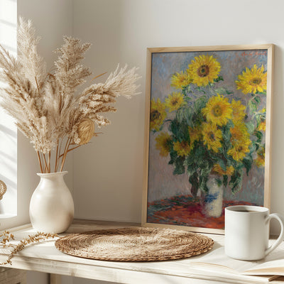 Bouquet Of Sunflowers - Stretched Canvas, Poster or Fine Art Print I Heart Wall Art