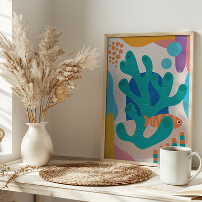 Underwater Scene - Stretched Canvas, Poster or Fine Art Print I Heart Wall Art