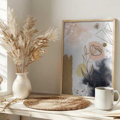 Poinsetta - Stretched Canvas, Poster or Fine Art Print I Heart Wall Art