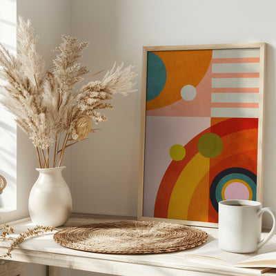 Playing Around Shapes 3 - Stretched Canvas, Poster or Fine Art Print I Heart Wall Art