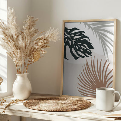 Tropical Leaves No3 - Stretched Canvas, Poster or Fine Art Print I Heart Wall Art