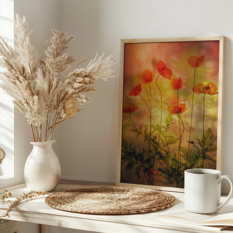 Fire - Stretched Canvas, Poster or Fine Art Print I Heart Wall Art