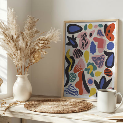 Summer Collection No 5 - Stretched Canvas, Poster or Fine Art Print I Heart Wall Art