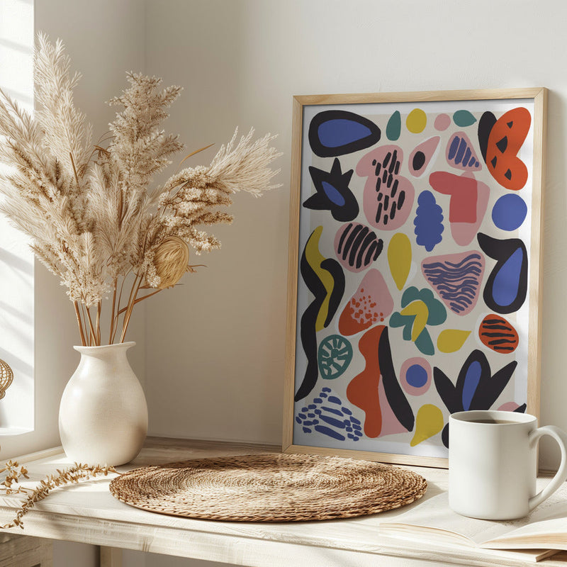 Summer Collection No 5 - Stretched Canvas, Poster or Fine Art Print I Heart Wall Art