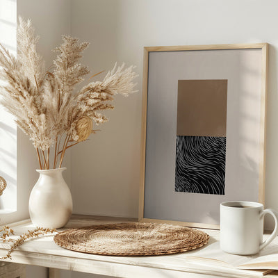 Geometric and Organic Shapes - Stretched Canvas, Poster or Fine Art Print I Heart Wall Art