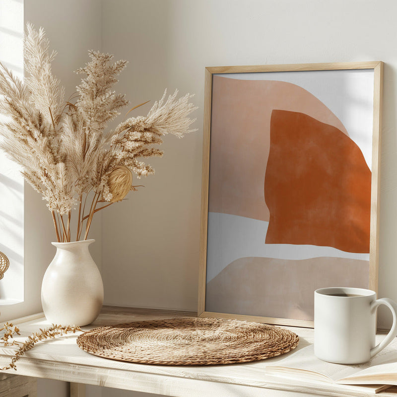 Gentle Earth Tones - Stretched Canvas, Poster or Fine Art Print I Heart Wall Art