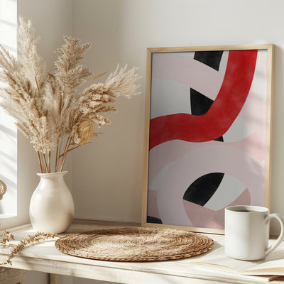 Colorful Curves - Stretched Canvas, Poster or Fine Art Print I Heart Wall Art