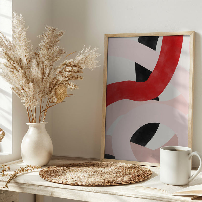 Colorful Curves - Stretched Canvas, Poster or Fine Art Print I Heart Wall Art