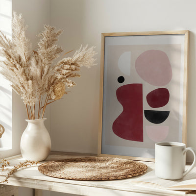 Abstract Geometric Shapes - Stretched Canvas, Poster or Fine Art Print I Heart Wall Art