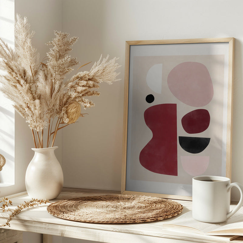 Abstract Geometric Shapes - Stretched Canvas, Poster or Fine Art Print I Heart Wall Art