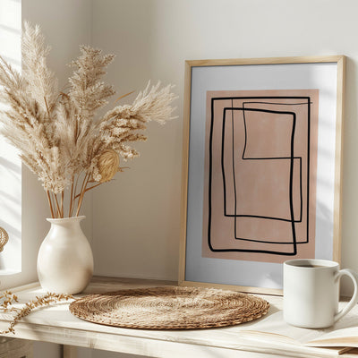 Geometric Elegance - Stretched Canvas, Poster or Fine Art Print I Heart Wall Art