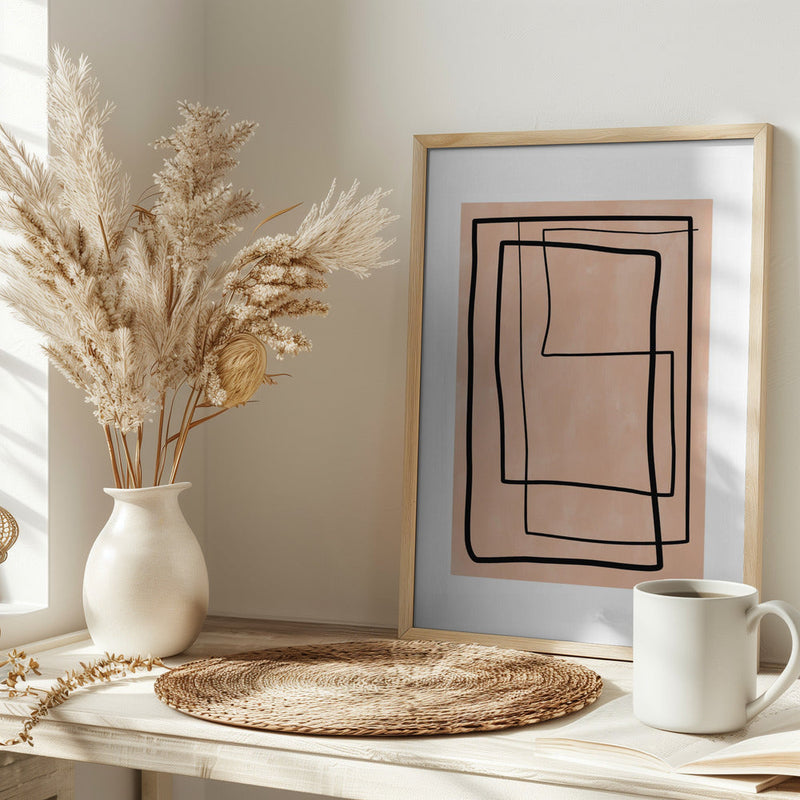 Geometric Elegance - Stretched Canvas, Poster or Fine Art Print I Heart Wall Art