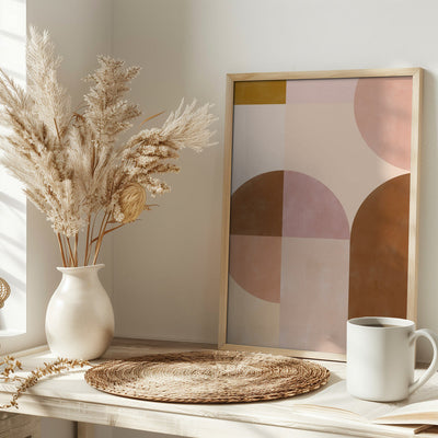 Earthy Geometrics - Stretched Canvas, Poster or Fine Art Print I Heart Wall Art