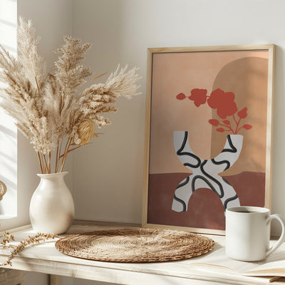 Curved Elegance - Stretched Canvas, Poster or Fine Art Print I Heart Wall Art