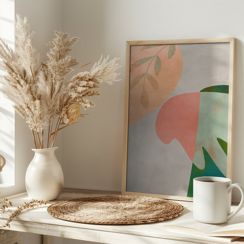 Cut out leaves - Stretched Canvas, Poster or Fine Art Print I Heart Wall Art