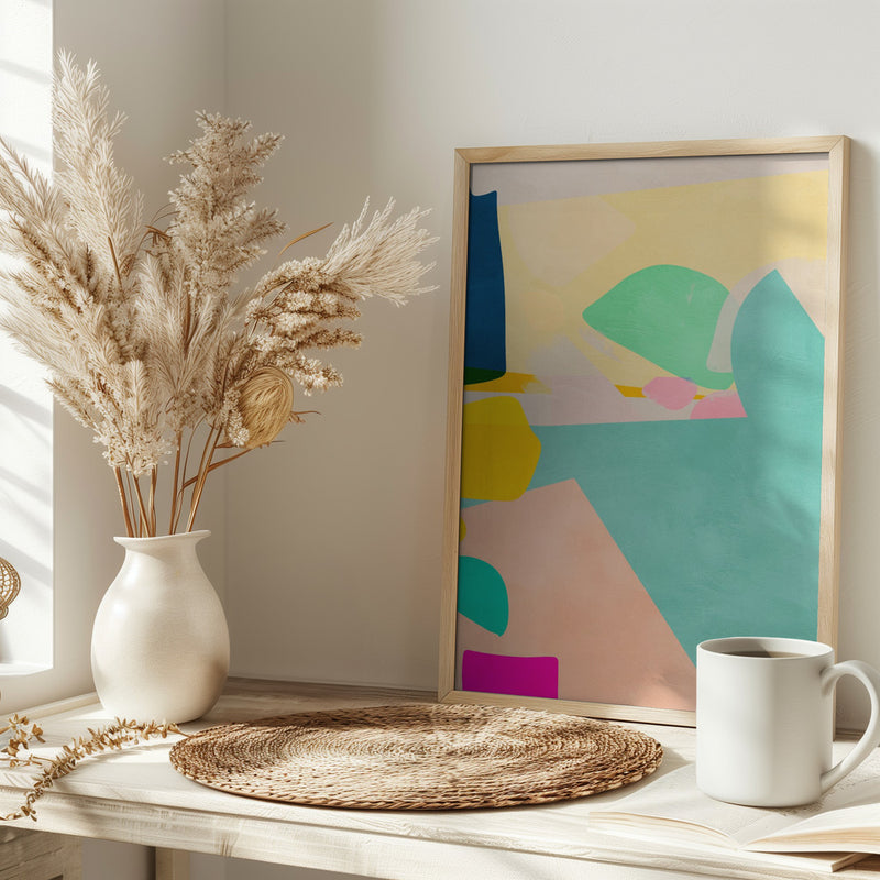 Minimal shapes - Stretched Canvas, Poster or Fine Art Print I Heart Wall Art