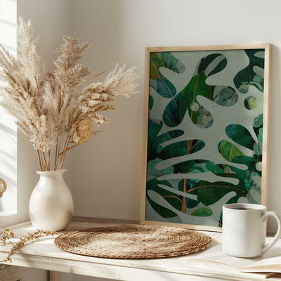 Leaves More 10 Kopie - Stretched Canvas, Poster or Fine Art Print I Heart Wall Art