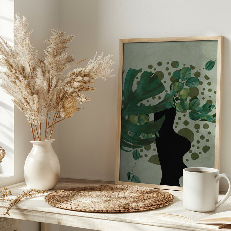 Leaves More 5 Kopie - Stretched Canvas, Poster or Fine Art Print I Heart Wall Art