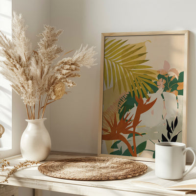 Leaves 24. Januar 2021 20 Hell - Stretched Canvas, Poster or Fine Art Print I Heart Wall Art