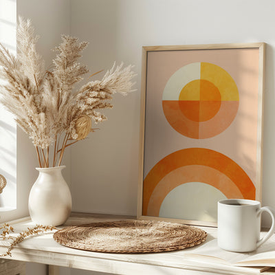 Spring Mid Rhapsody Orange 2 - Stretched Canvas, Poster or Fine Art Print I Heart Wall Art
