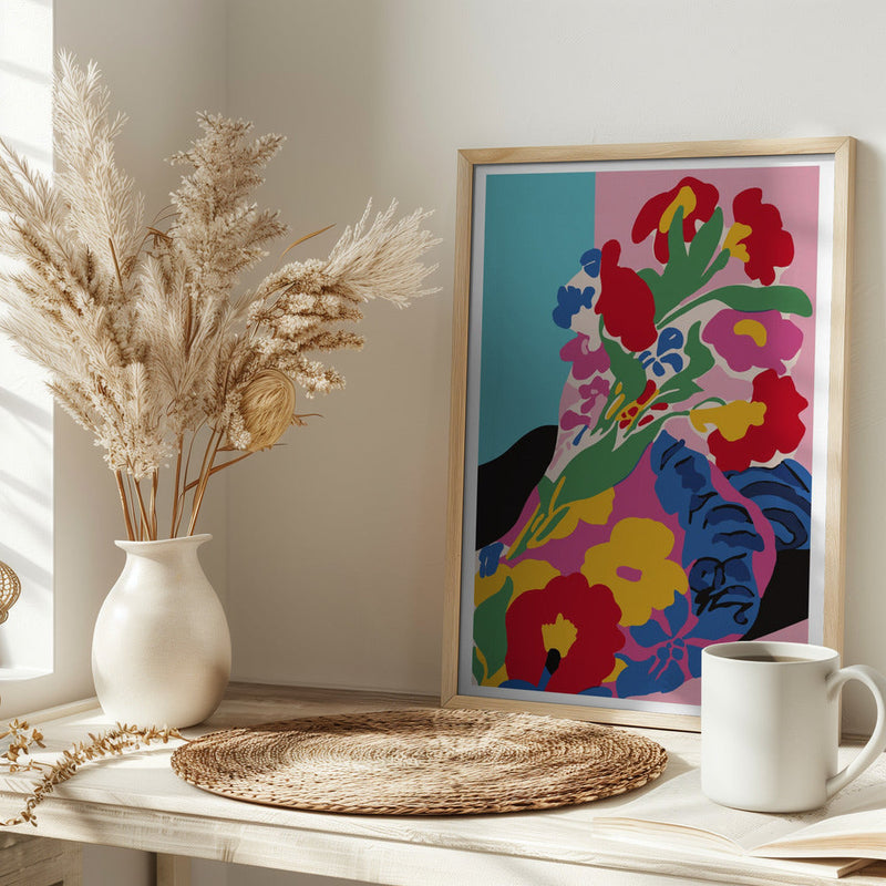 Market Flowers - Stretched Canvas, Poster or Fine Art Print I Heart Wall Art