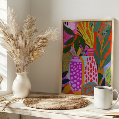 Vases And Botanic - Stretched Canvas, Poster or Fine Art Print I Heart Wall Art