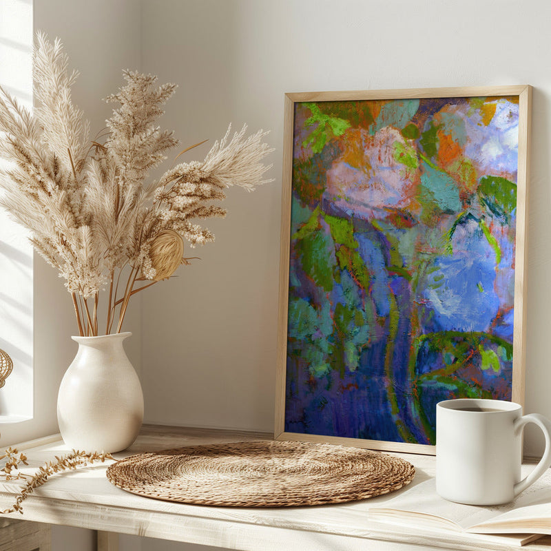 Floral Dreamscape - Stretched Canvas, Poster or Fine Art Print I Heart Wall Art