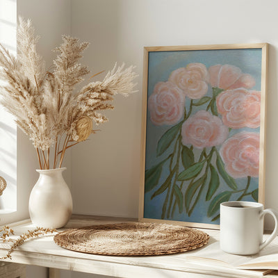 Bunch of Roses - Stretched Canvas, Poster or Fine Art Print I Heart Wall Art