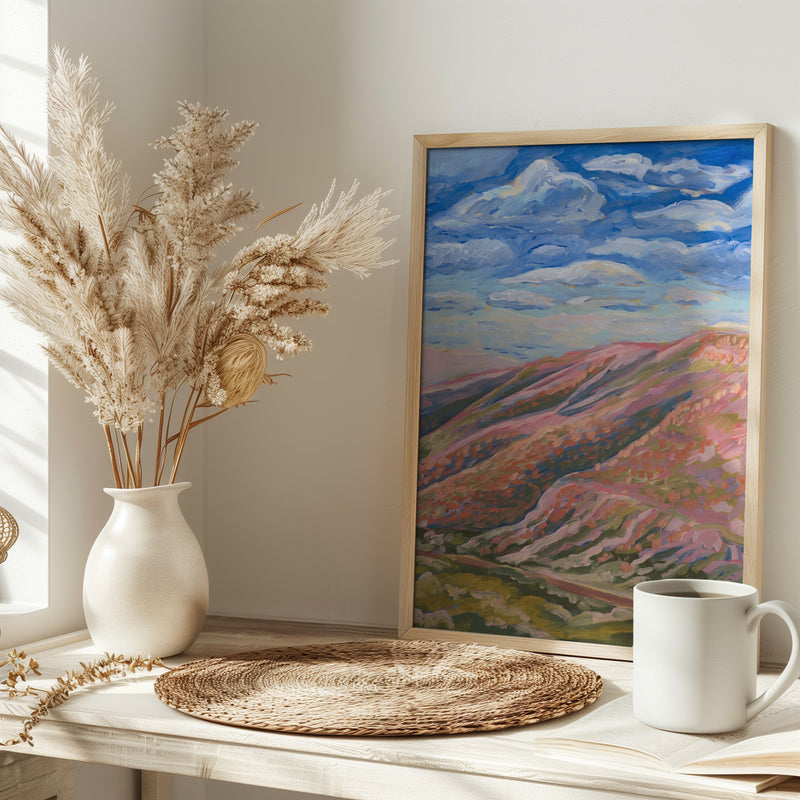 Rolling Hills Print - Stretched Canvas, Poster or Fine Art Print I Heart Wall Art