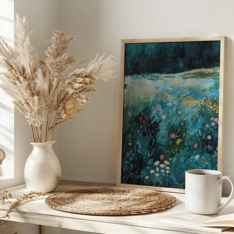 June Meadow - Stretched Canvas, Poster or Fine Art Print I Heart Wall Art