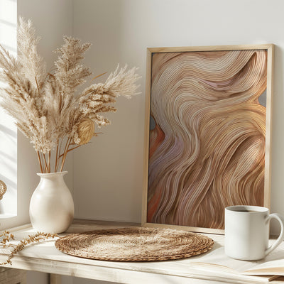 Nature line II - Stretched Canvas, Poster or Fine Art Print I Heart Wall Art