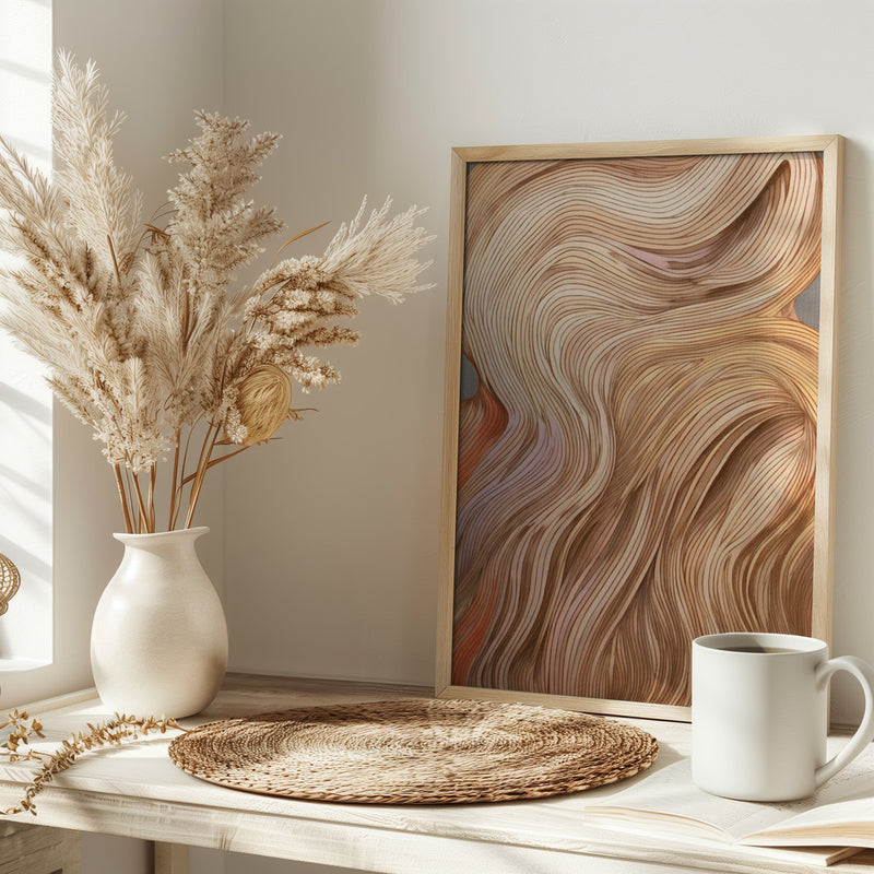 Nature line II - Stretched Canvas, Poster or Fine Art Print I Heart Wall Art