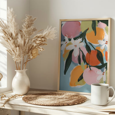 Fruity Summer No 4 - Stretched Canvas, Poster or Fine Art Print I Heart Wall Art