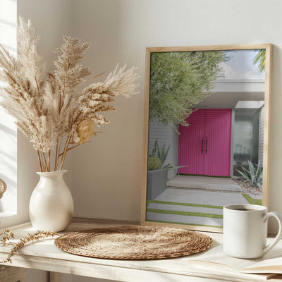 Magenta Pink Doors - Stretched Canvas, Poster or Fine Art Print I Heart Wall Art