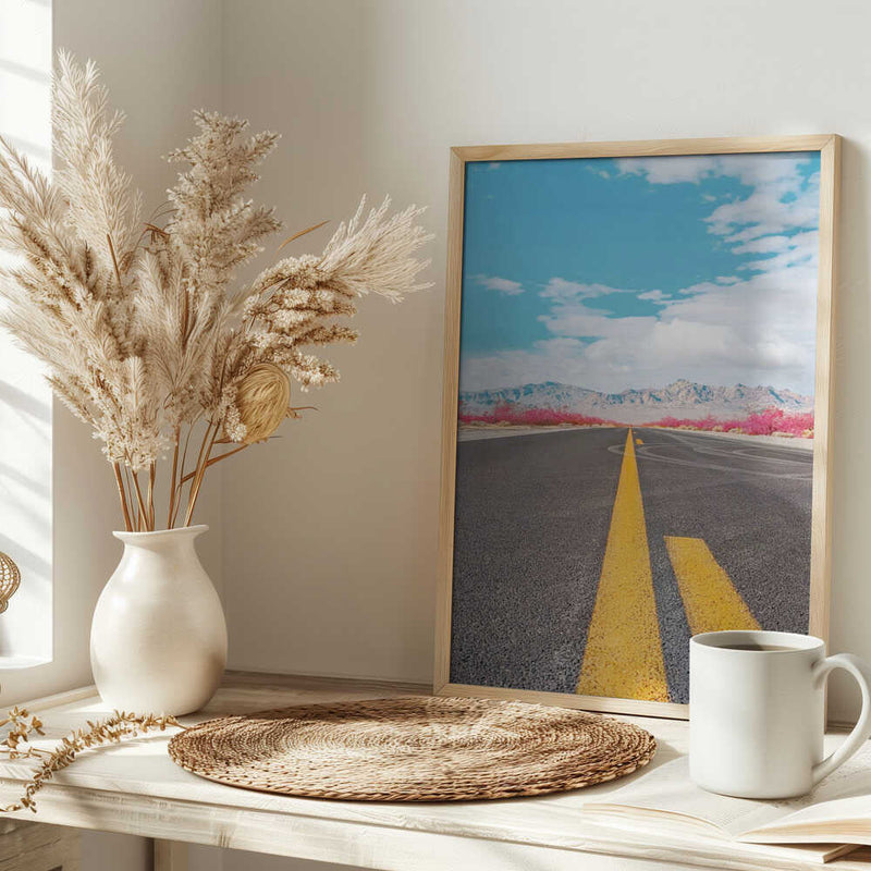 Road to Death Valley - Stretched Canvas, Poster or Fine Art Print I Heart Wall Art