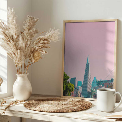 Pyramid in the City - Stretched Canvas, Poster or Fine Art Print I Heart Wall Art