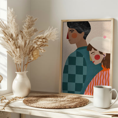 Be My Valentine - Stretched Canvas, Poster or Fine Art Print I Heart Wall Art