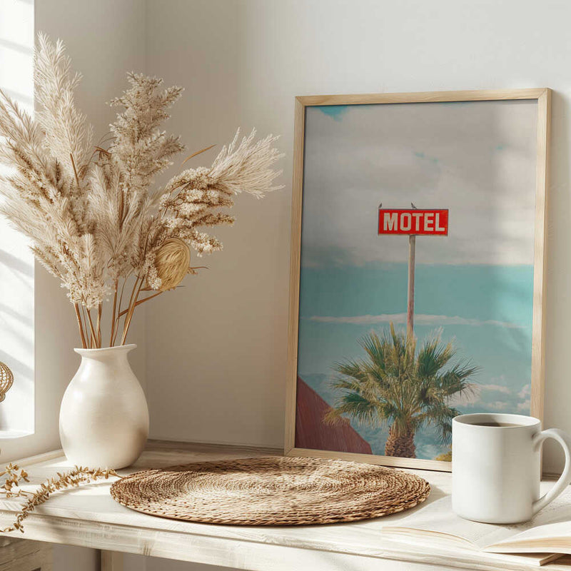 This Motel is for the Birds - Stretched Canvas, Poster or Fine Art Print I Heart Wall Art